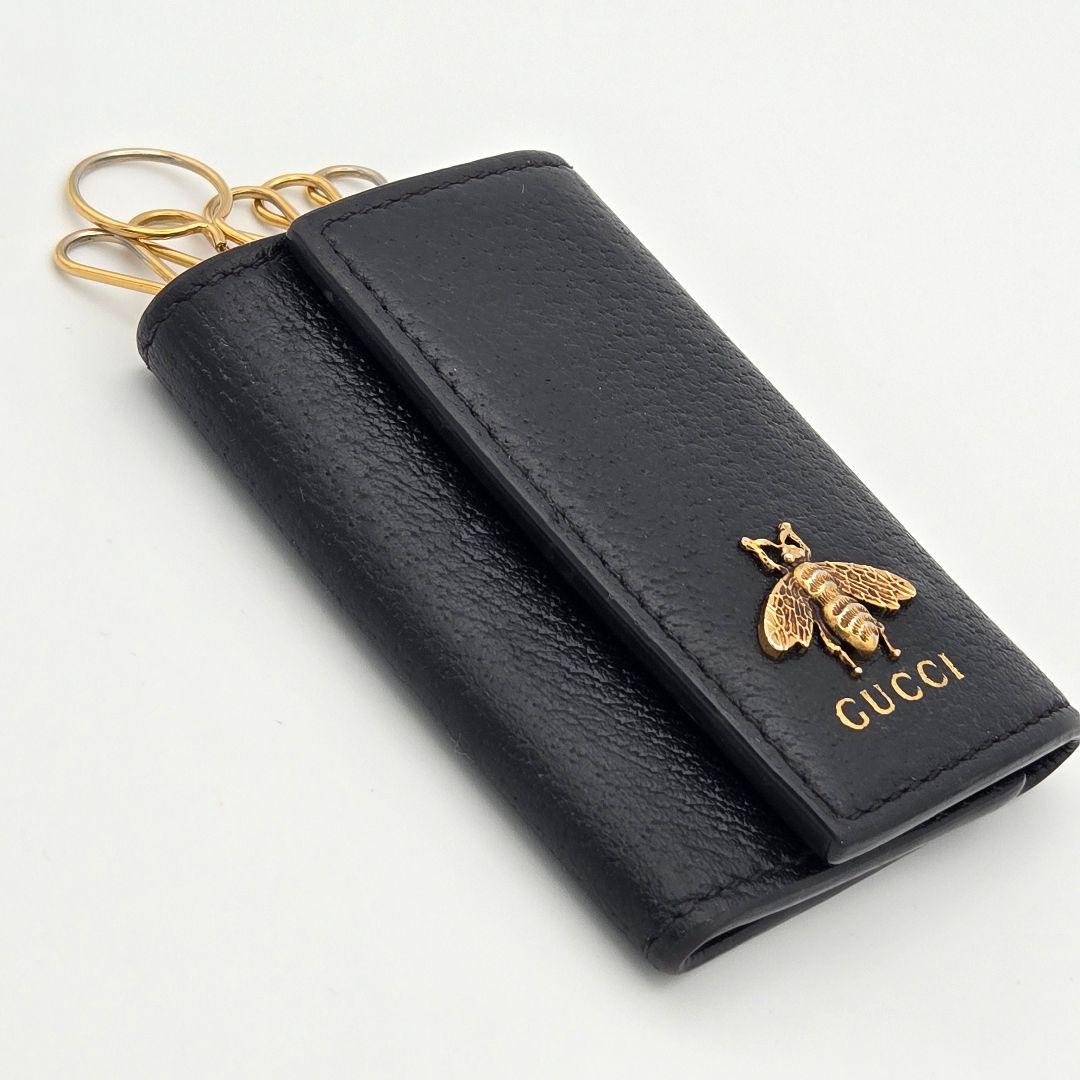 【美品】 GUCCI グッチ アニマリエ ビー バーティカルキーケース 蜂 6連