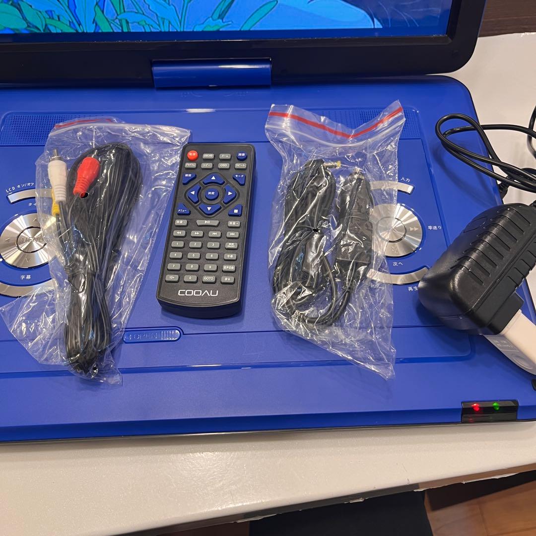 大画面ポータブルDVDプレイヤーCOOAU CU-121 15.6インチ