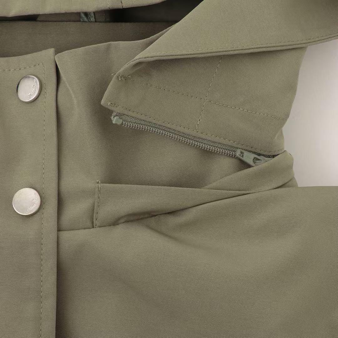 メゾピアノ新品新作タグ付き【撥水】ロゴリボン3WAYマウンテンパーカ150