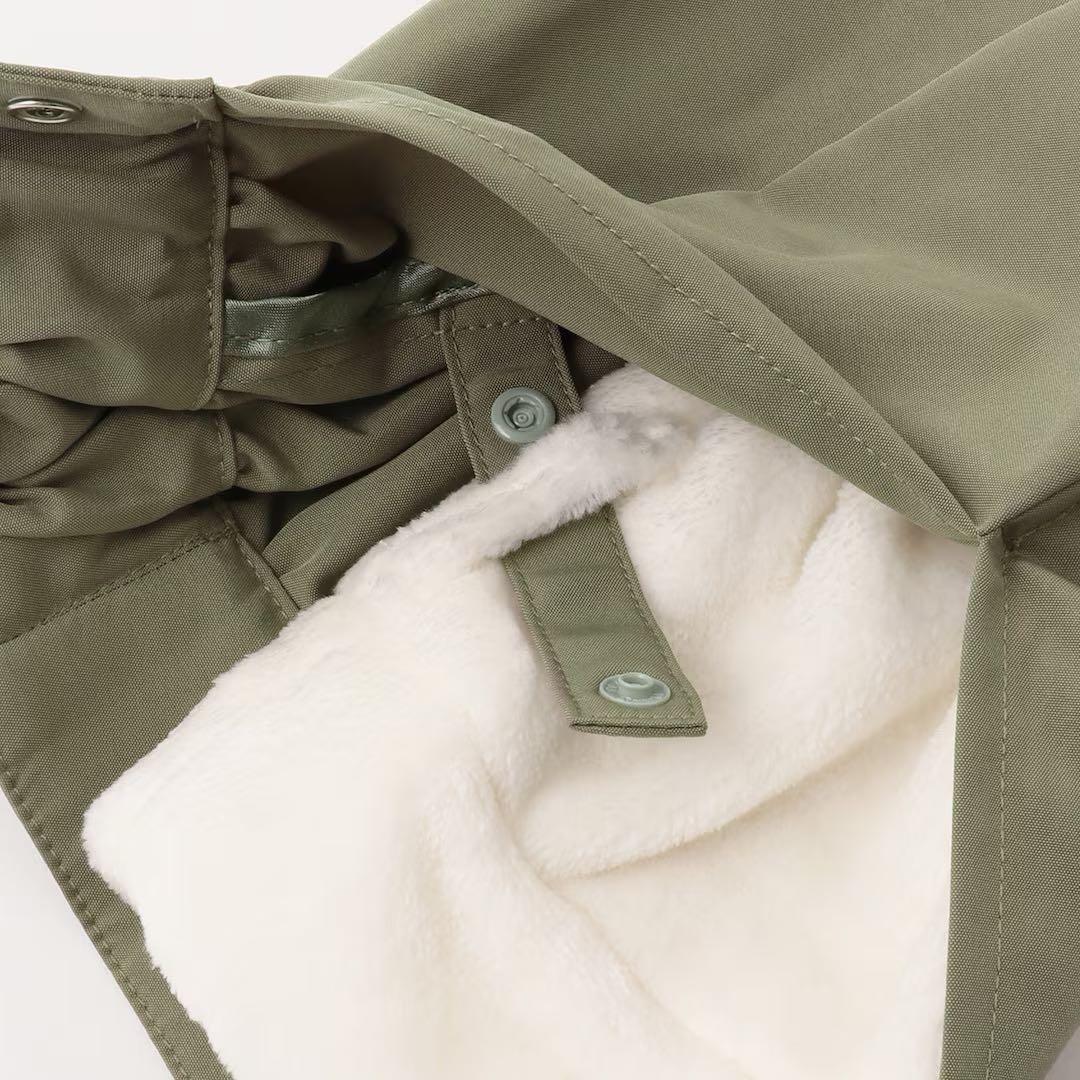 メゾピアノ新品新作タグ付き【撥水】ロゴリボン3WAYマウンテンパーカ150