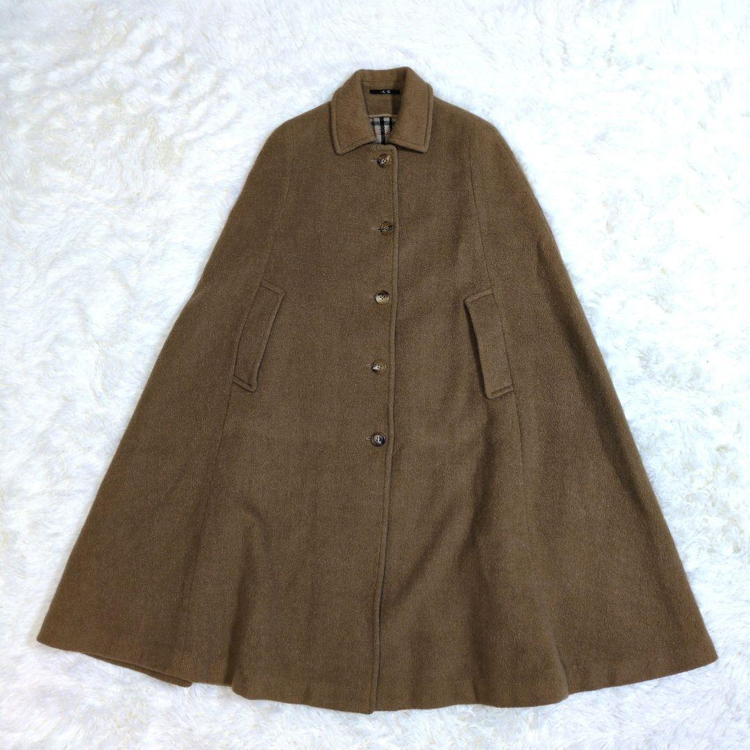 DAKS　ダックス　ポンチョ　ロング　ケープコート　マントコート　ハウスチェック