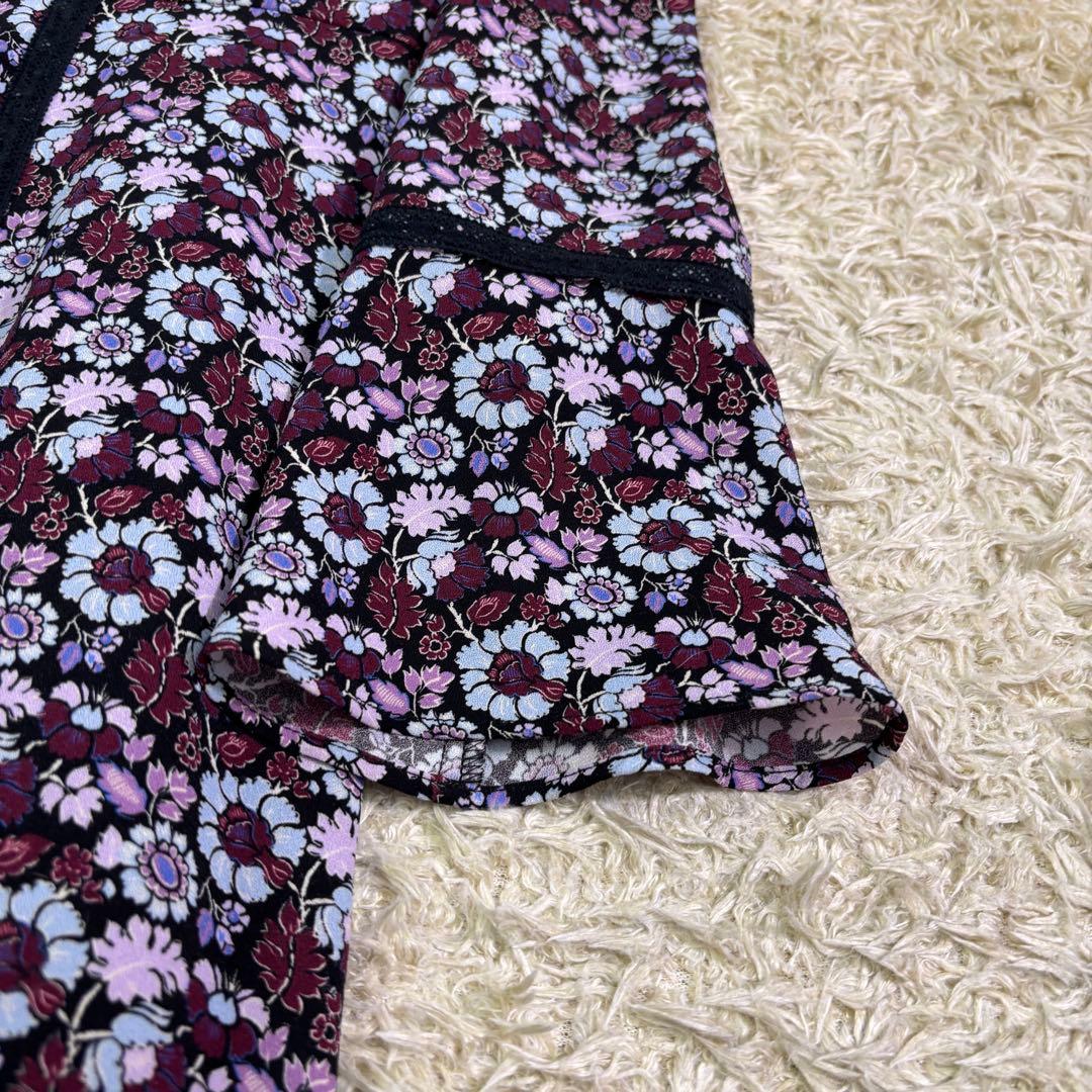 完売品　人気　グレースコンチネンタル　小花パッチレース切替　ロングワンピース