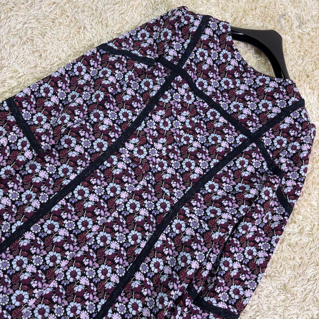 完売品　人気　グレースコンチネンタル　小花パッチレース切替　ロングワンピース