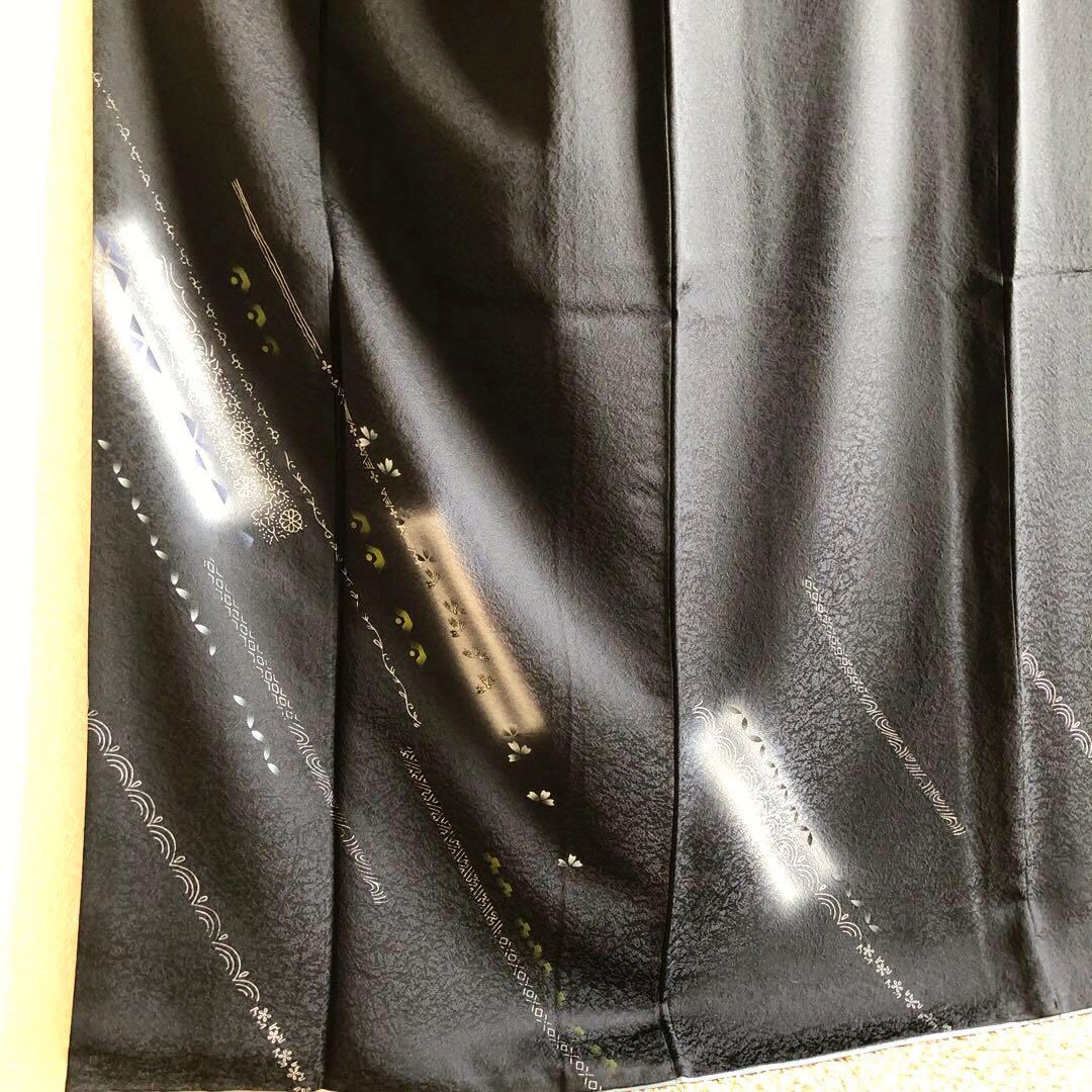 【美品‼️】大人の落ち着きさが漂う❣️シックな訪問着 黒 ★卒業式★入学式★結婚式
