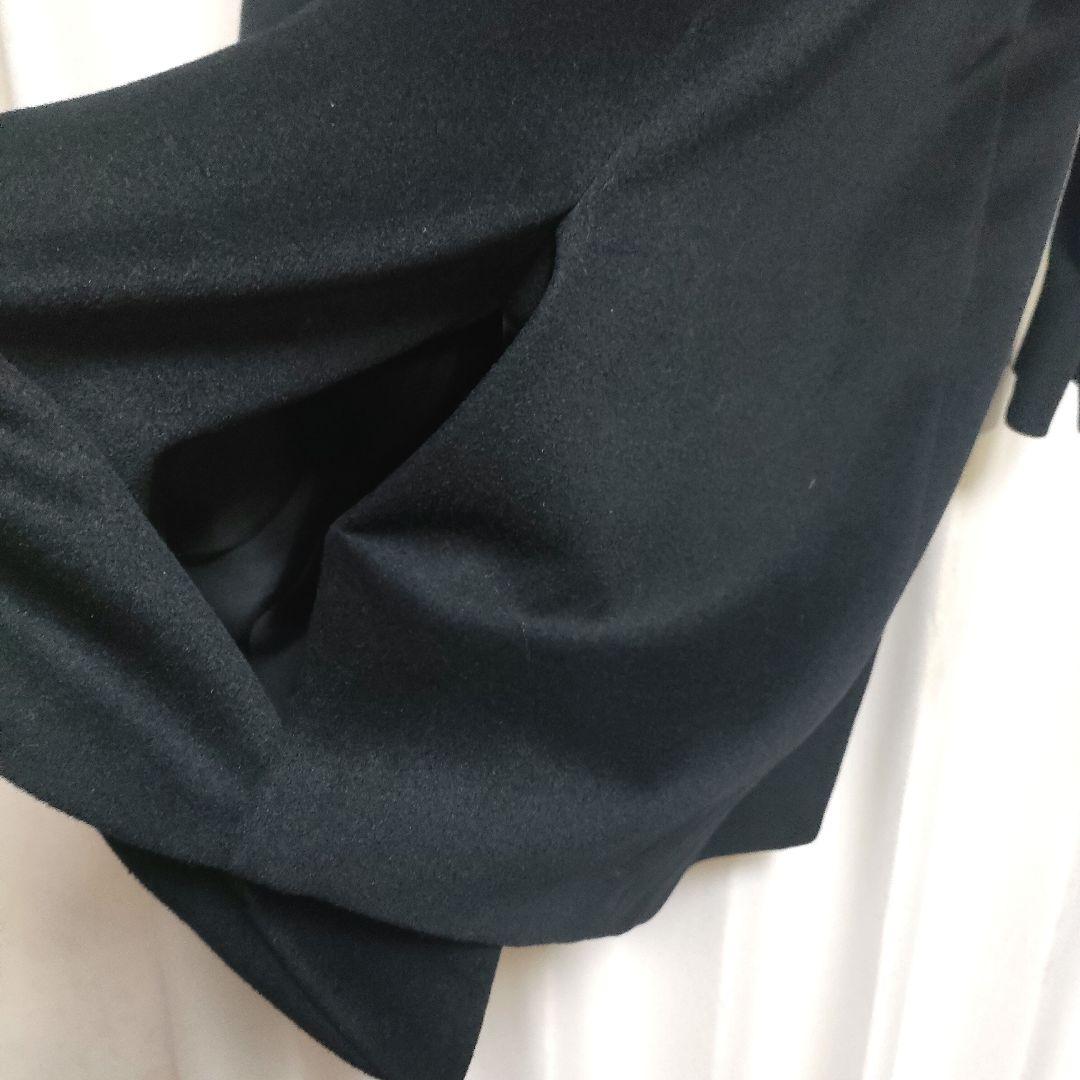 【未使用品】23区 ウールアンゴラビーバーノーカラーコート 40