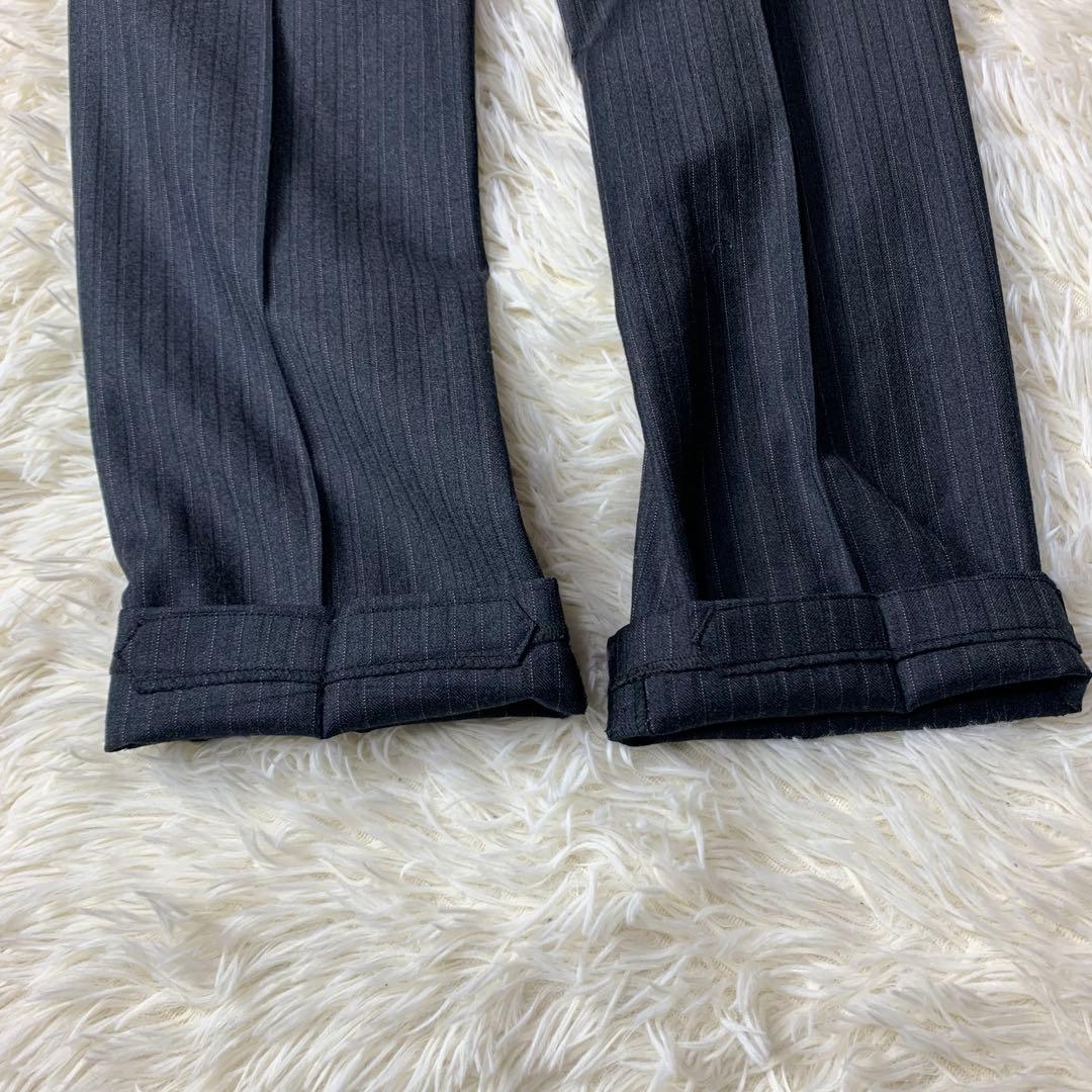 ゼニア スーツ ストライプ ダークグレー A4 エルメネジルドゼニア