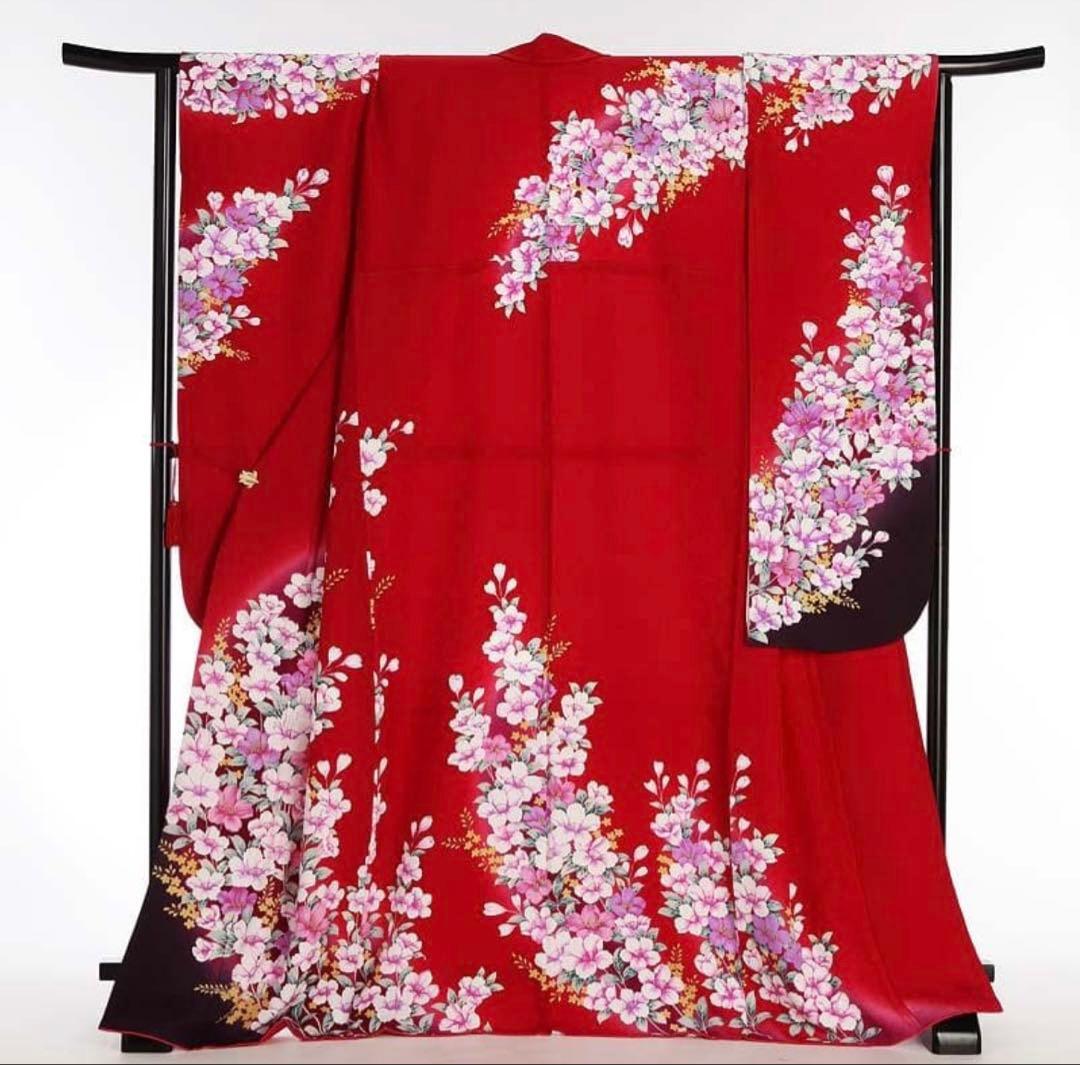 振袖 赤 ふくよか体型