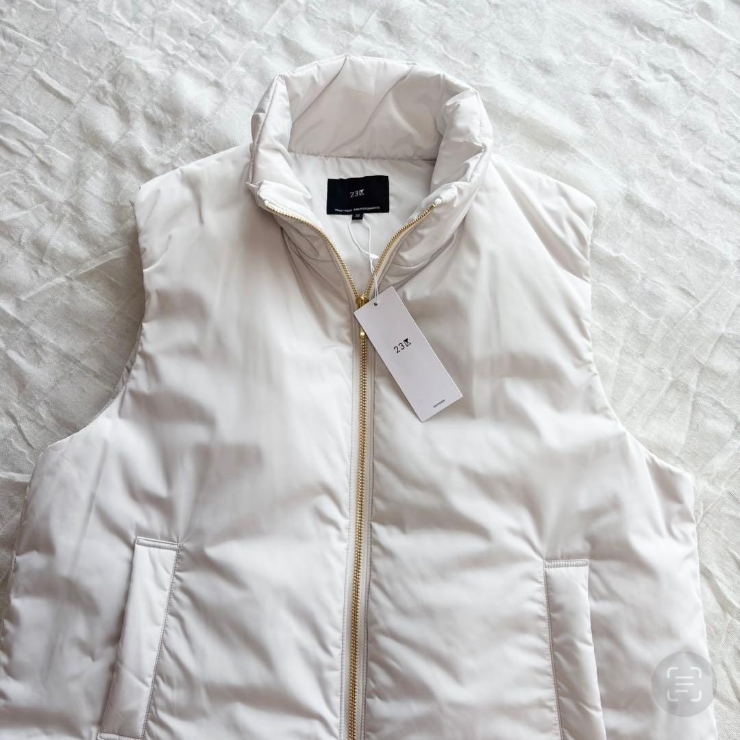 【新品未使用タグ付】 23区 【洗える】中綿 パティング ベスト 23AWモデル