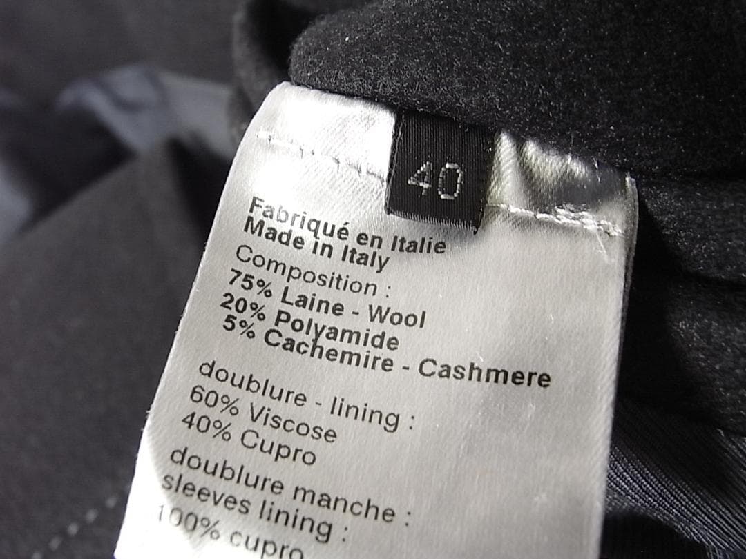 専用size40☆極美品☆ディオールオム カシミア混ダッフルコート ショート丈