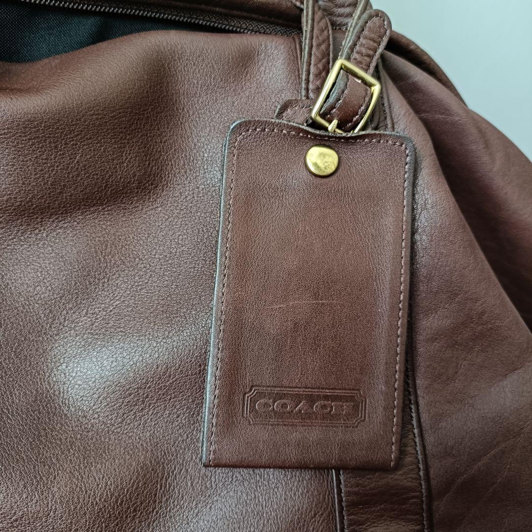 【希少】COACH オールドコーチ USA製 0503 レザー ボストンバッグ