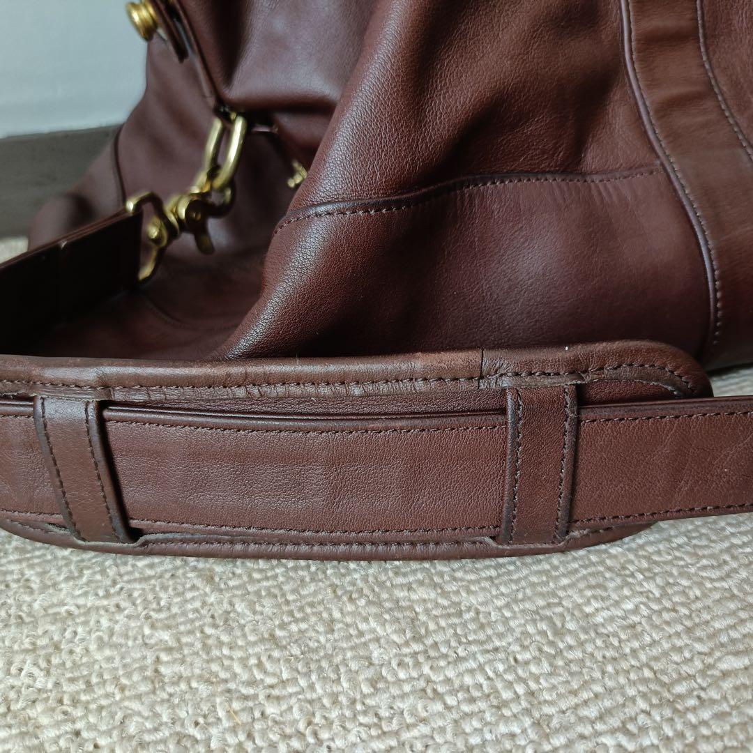 【希少】COACH オールドコーチ USA製 0503 レザー ボストンバッグ