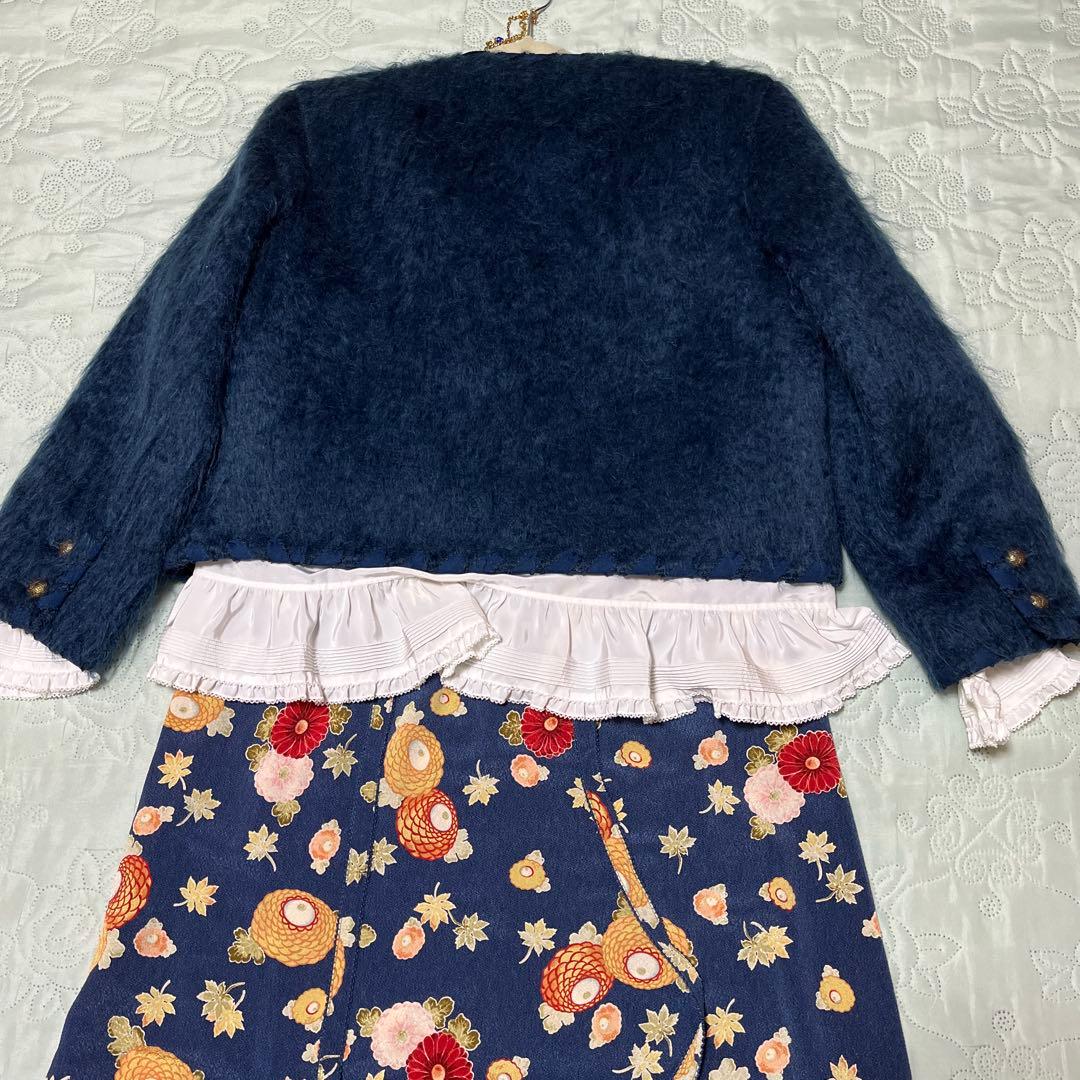 カネコイサオ ジャケット ウール キルティング(ブルー)KANEKO ISAO