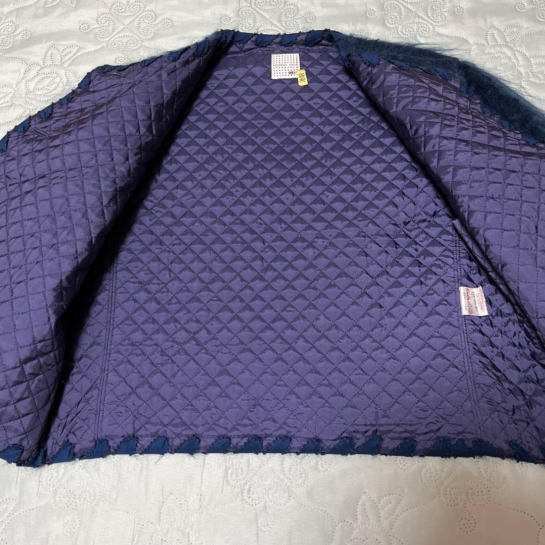 カネコイサオ ジャケット ウール キルティング(ブルー)KANEKO ISAO