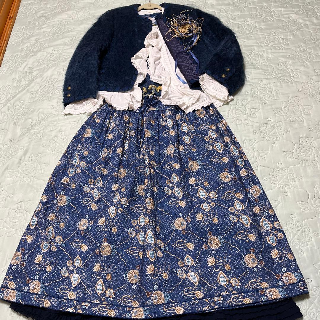 カネコイサオ ジャケット ウール キルティング(ブルー)KANEKO ISAO