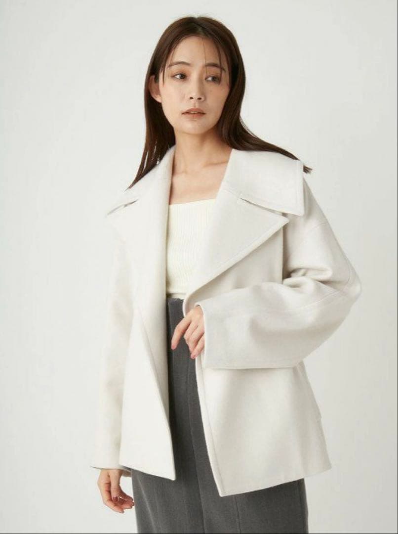 FRAY I.D フレイアイディー ビッグカラーショートコート