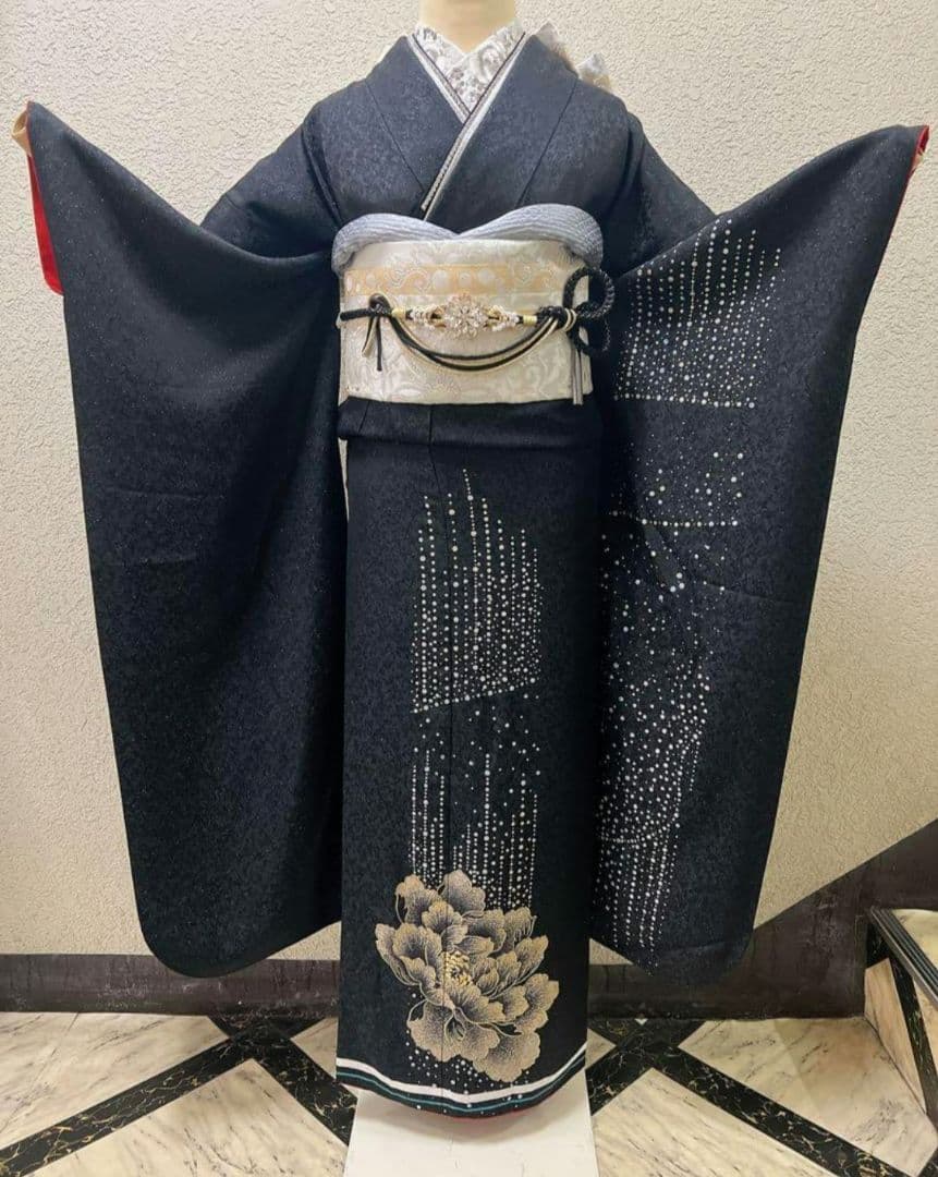 成人式振り袖フルセット＆草履バッグセット　モダンで華やか