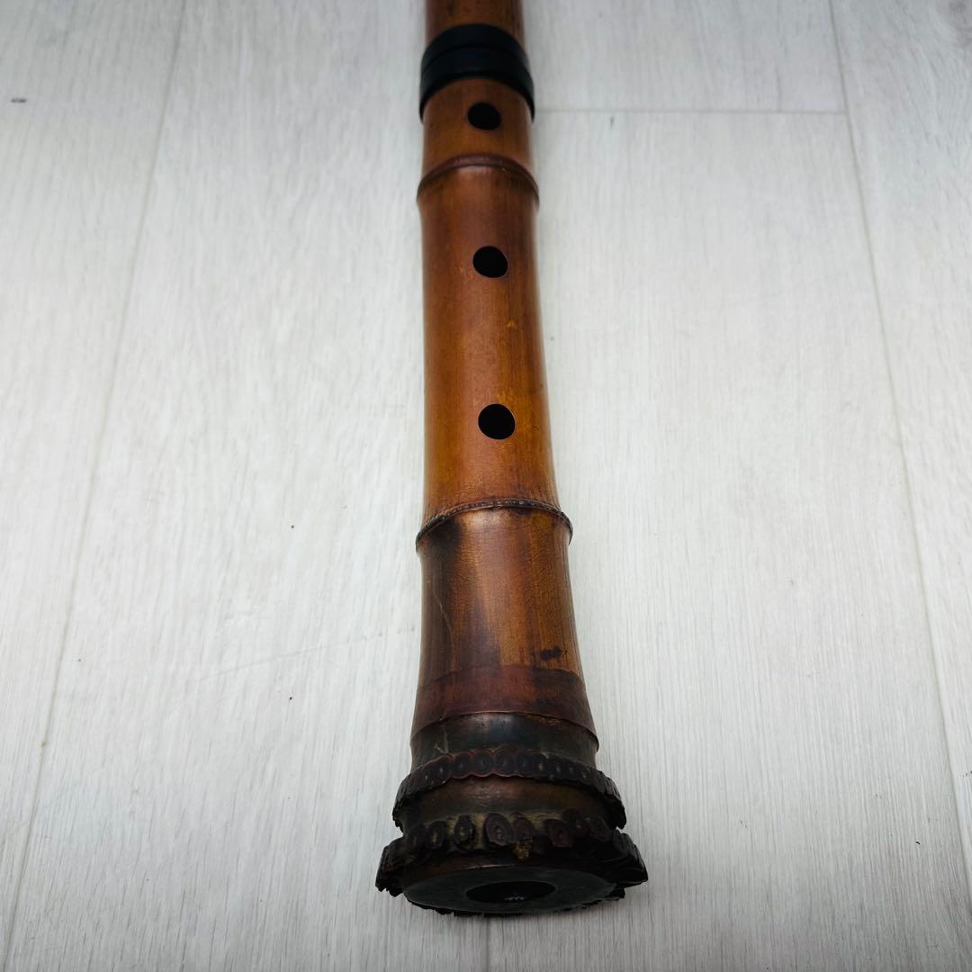 尺八　レトロ　竹琳　曙山　全長　約54cm