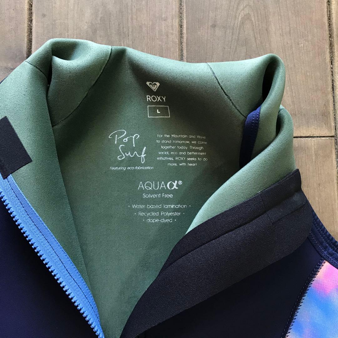 ROXY ロキシー　ネイビー ロングジョン ウェットスーツL