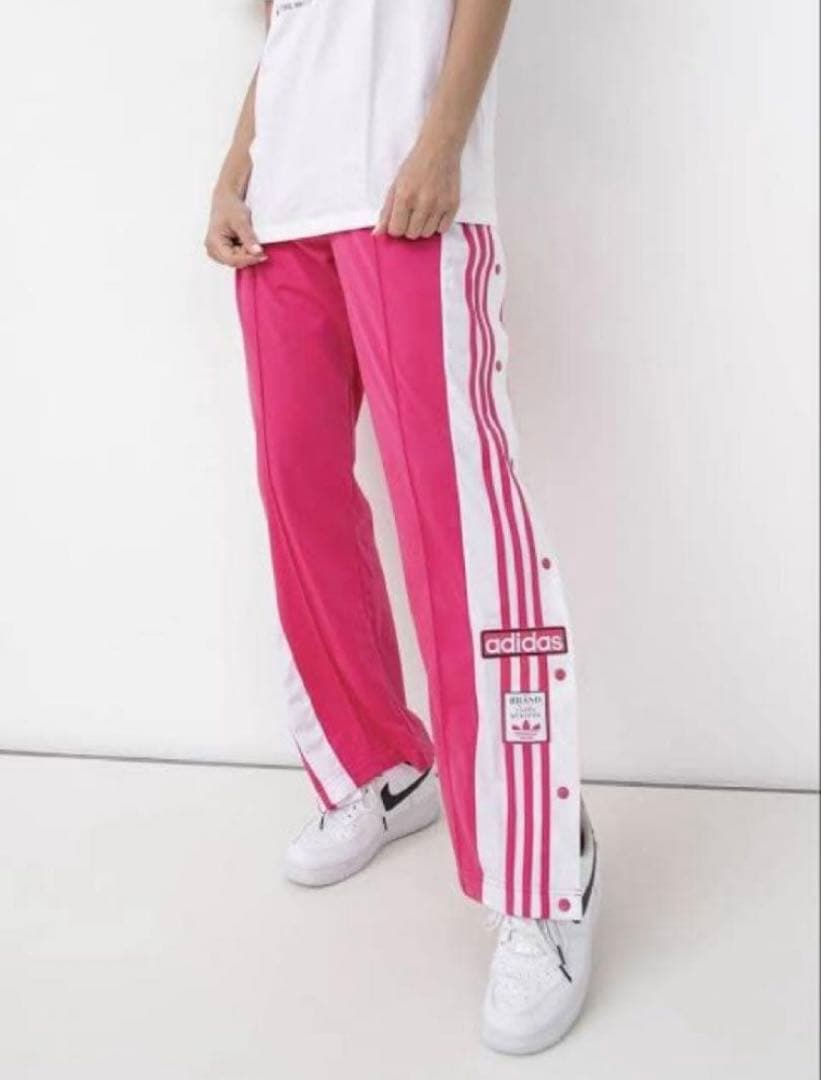 【adidas（アディダス）】美品 アディブレイク トラックパンツ ピンク L