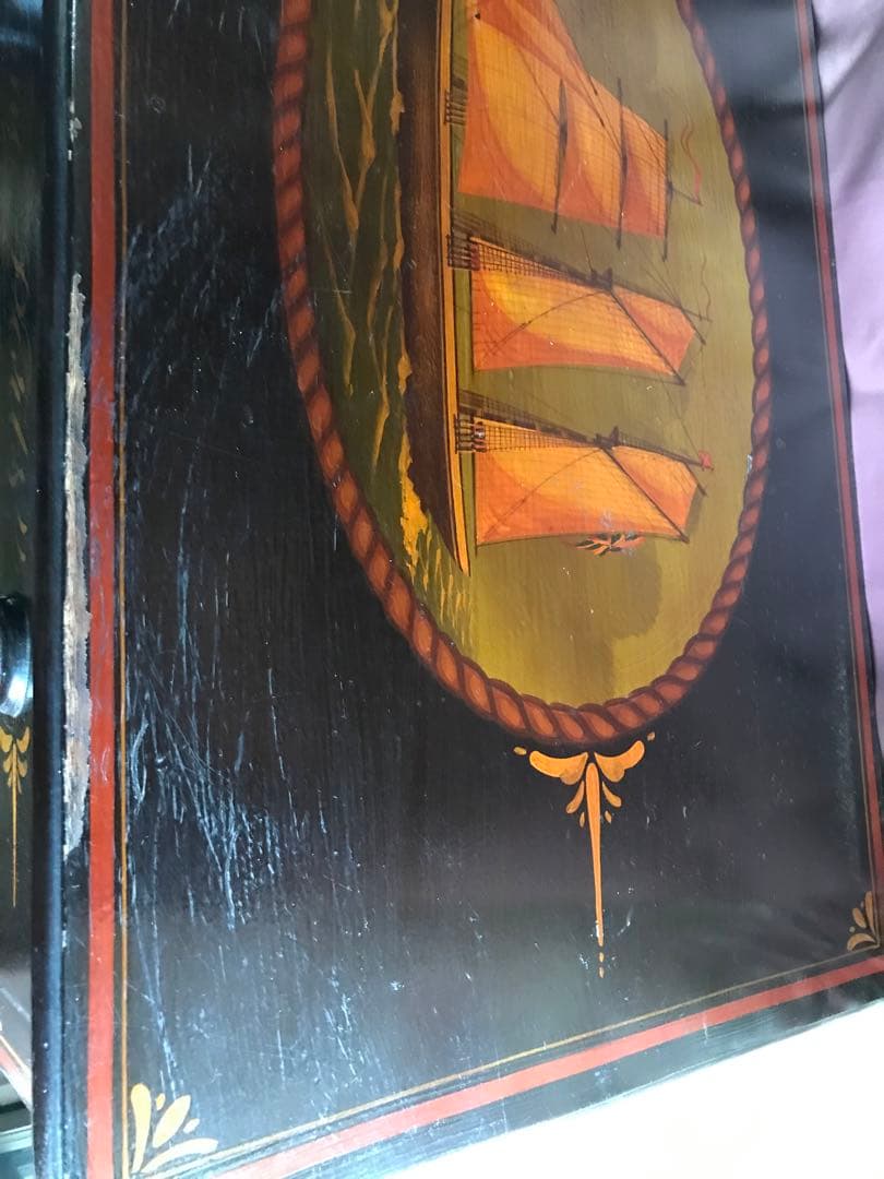 アンティーク　家具　　木製　チェスト