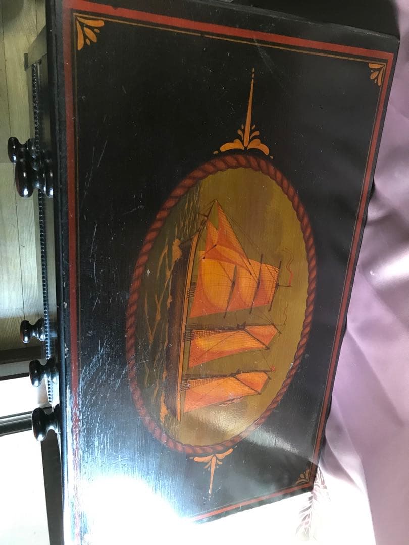 アンティーク　家具　　木製　チェスト