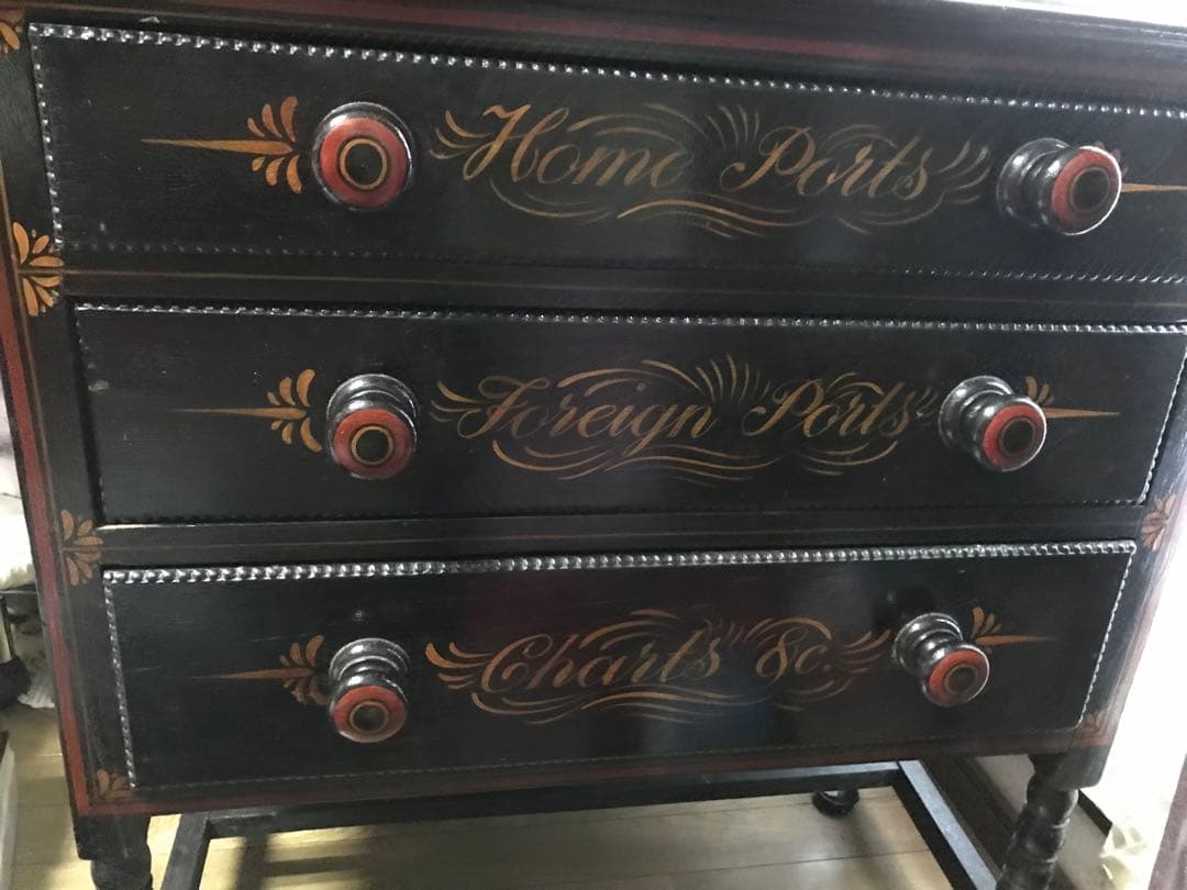 アンティーク　家具　　木製　チェスト