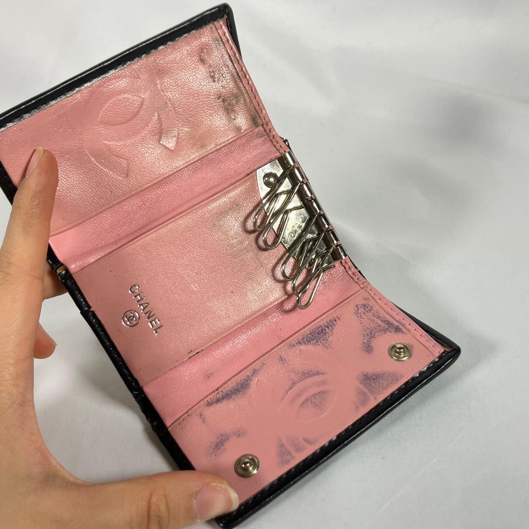 CHANEL シャネル キーケース ココマーク カンボンライン