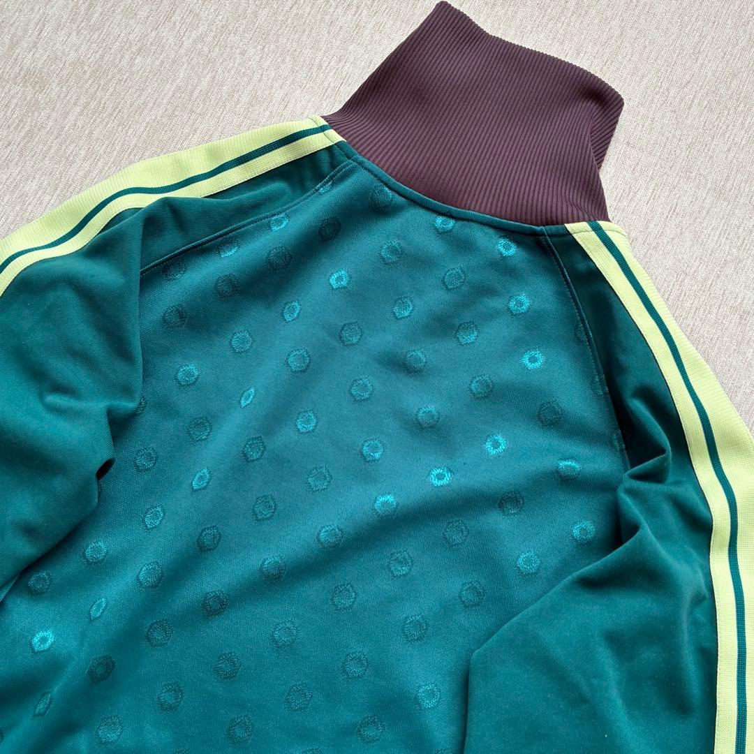 Onitsuka Tiger トラックジャケット　グリーン　サイドライン　総柄