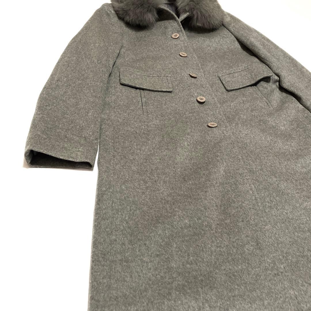 ✨極美品✨三京商会 Filomo カシミヤ100% グレー ロングコート2way