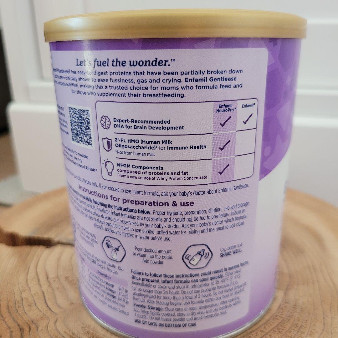 Enfamil Gentlease 粉ミルク 0-12ヶ月 4缶