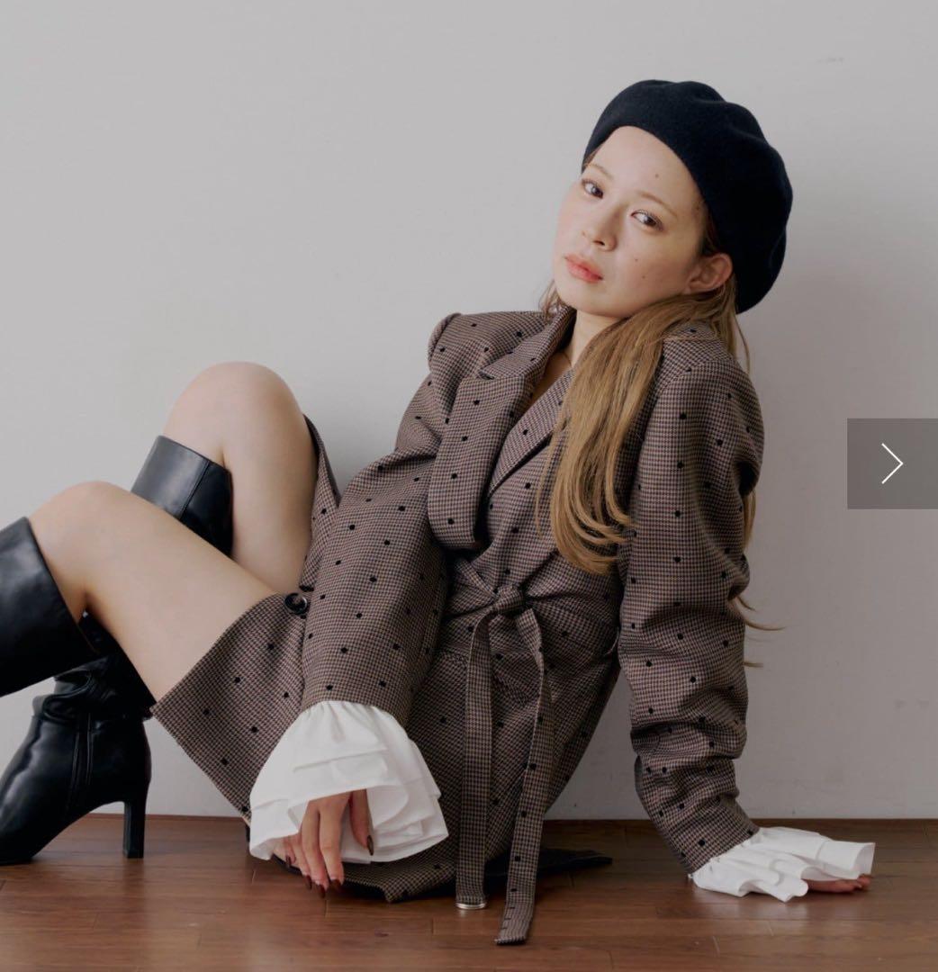 Chico 【yuzuコラボ企画】取外し可 / 袖フリルオーバージャケット