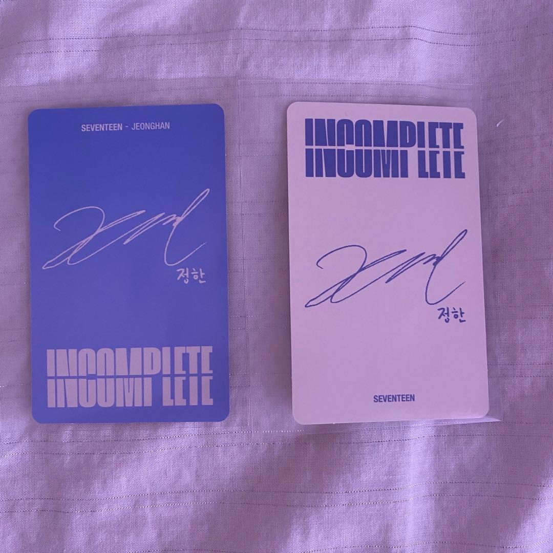 SEVENTEEN incomplete DVD ジョンハン トレカ　セブチ