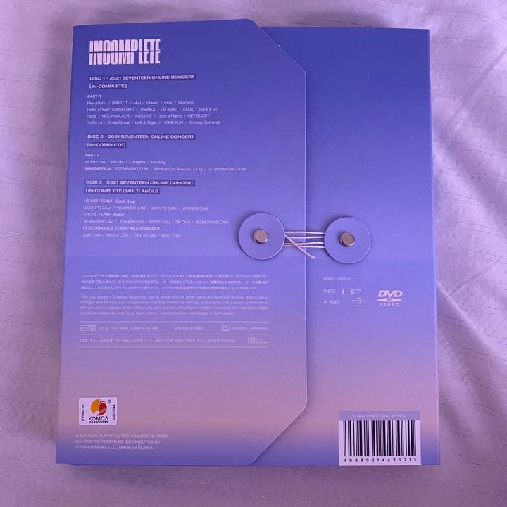 SEVENTEEN incomplete DVD ジョンハン トレカ　セブチ