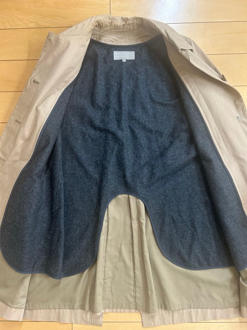 マーガレットハウエル　ステンカラーコート　ベージュ