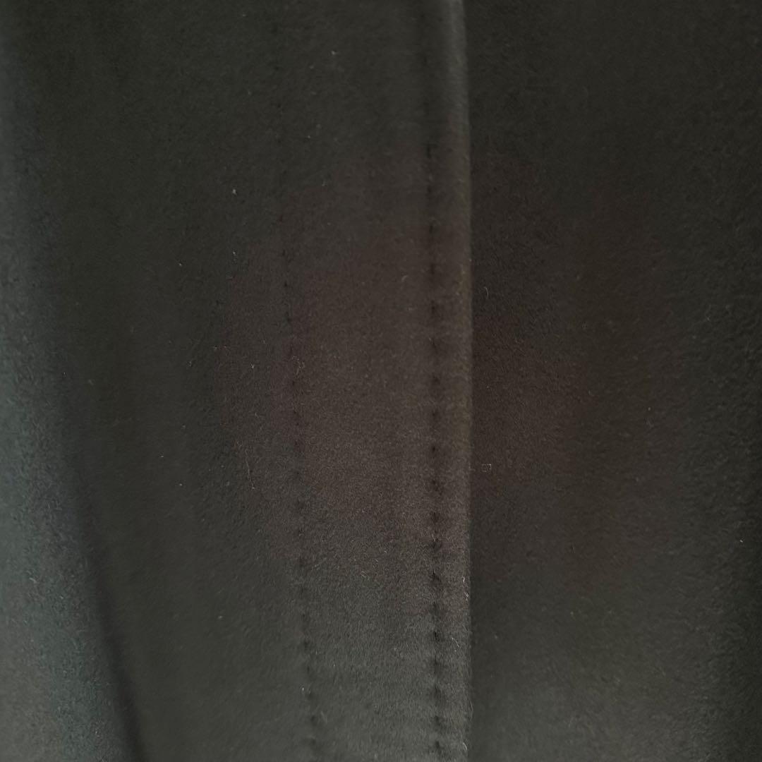 【美品】マリナリナルディ スタンドカラー カシミヤ100% ロングコート 黒