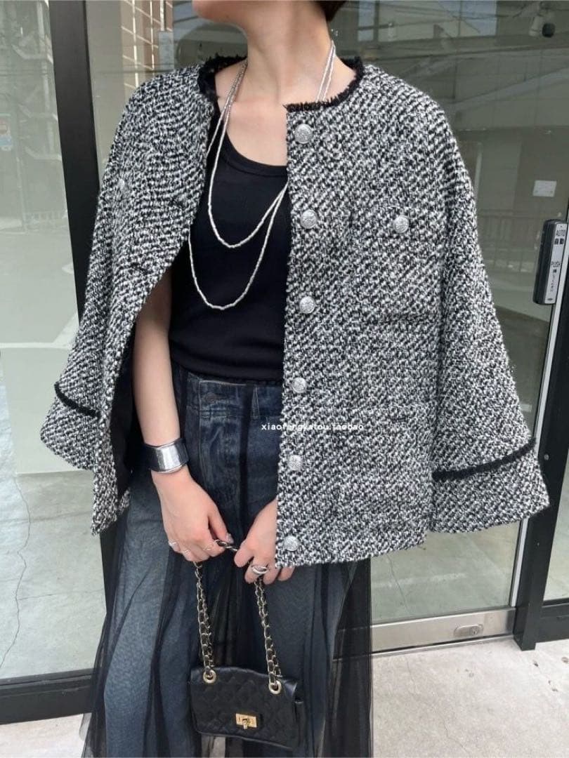 ラウンジドレス ツイードジャケット　フォーマル　卒業　入学式　卒園