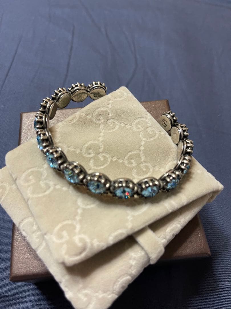 GUCCI グッチ バングル ストーン キャットヘッド