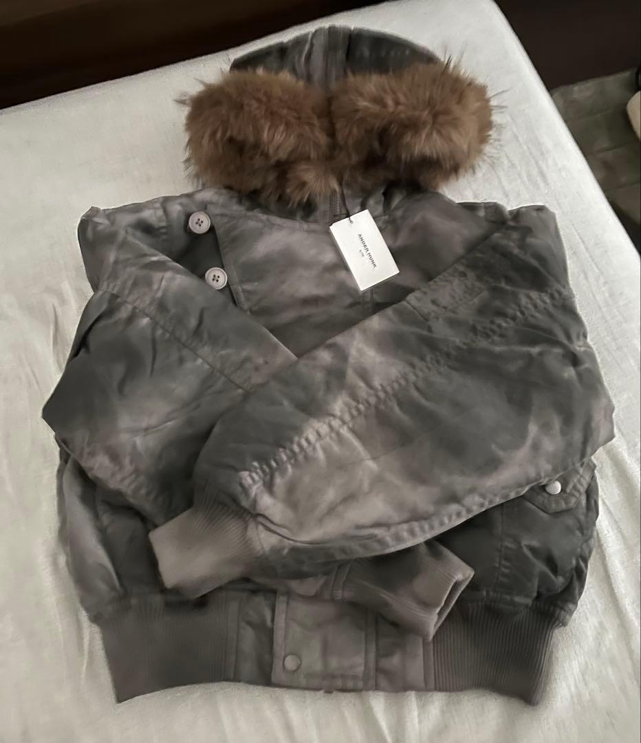 ANDER HUNK Faded N2B Flight Jacket グレーM