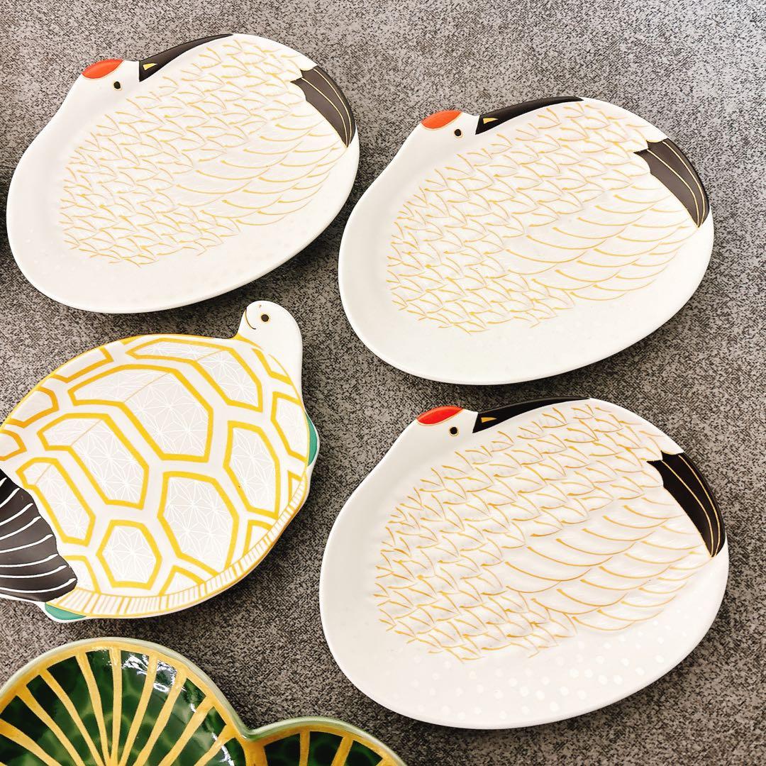 あーぽん様ご依頼品　有田焼　幸楽窯　松葉形前菜皿　銘々皿　特別7点セット