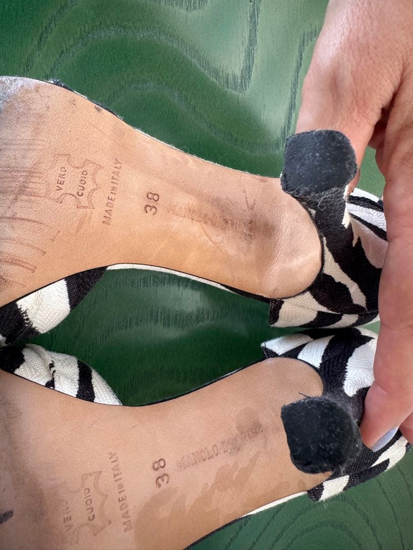 靴 Manolo Blahnik D'Orsay shoes 38 (24.5)