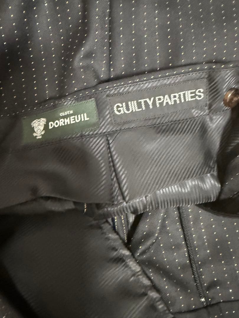 ワコマリア　DORMEUIL スラックス　sサイズ　金ラメ　ストライプ