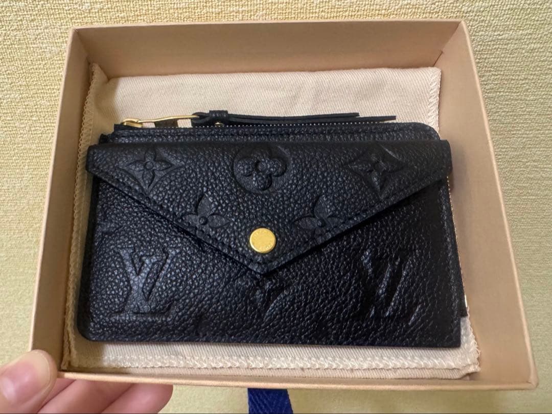 【ほぼ新品】ルイヴィトン カードケース ポルト カルト・レクト ブラック