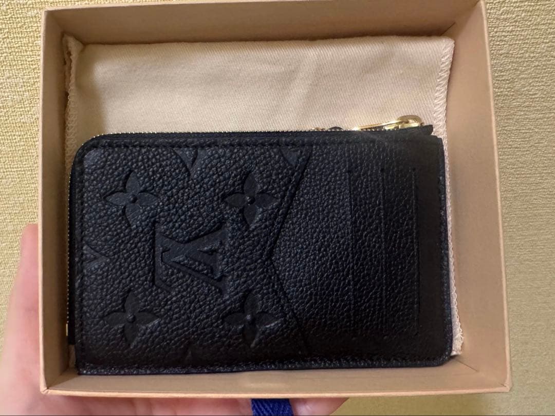 【ほぼ新品】ルイヴィトン カードケース ポルト カルト・レクト ブラック