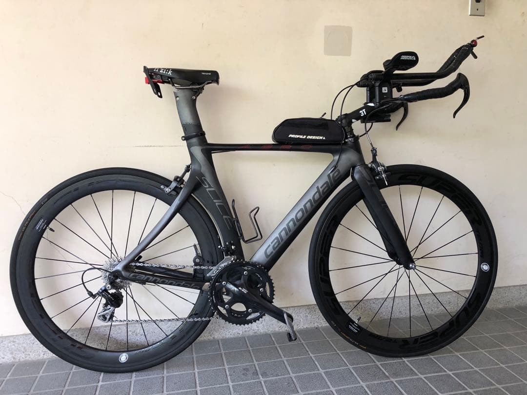 ふにゃい　キャノンデール　スライス　ttバイク　カーボンホイール込み