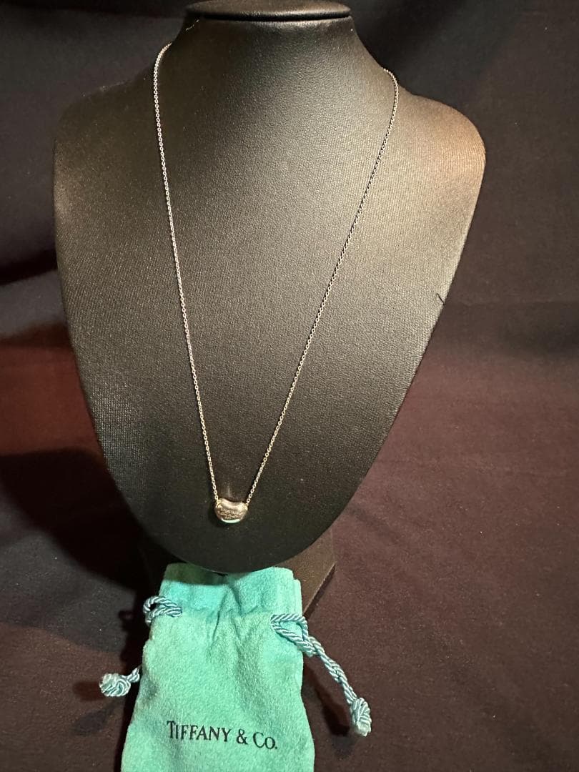 TIFFANY ビーンズネックレス SV925 巾着付
