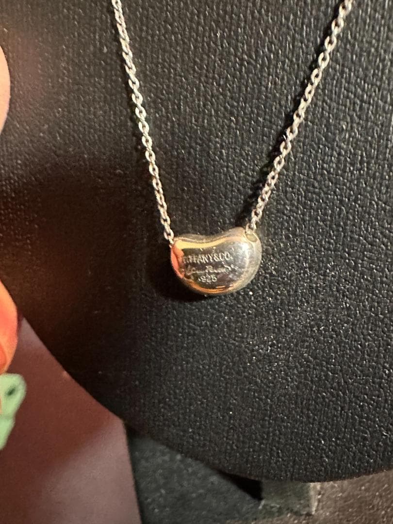 TIFFANY ビーンズネックレス SV925 巾着付