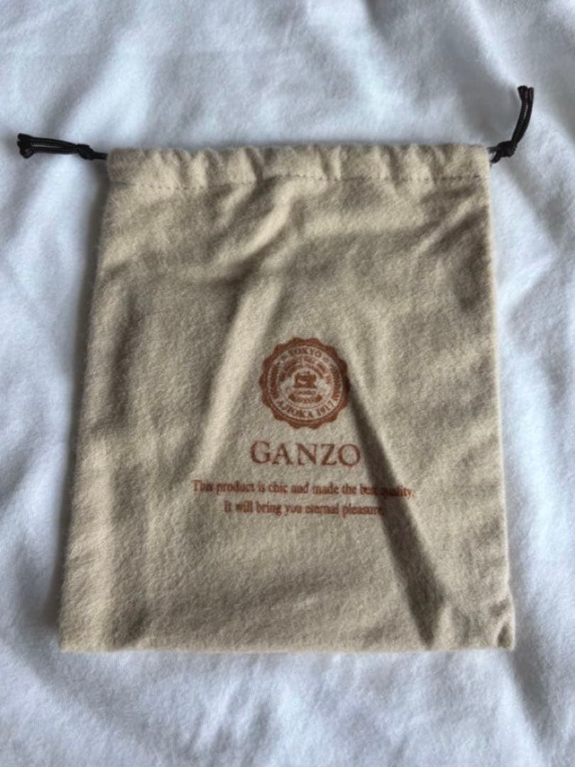 GANZO ガンゾ 折り財布 コードバン レザー 馬革　ブラック