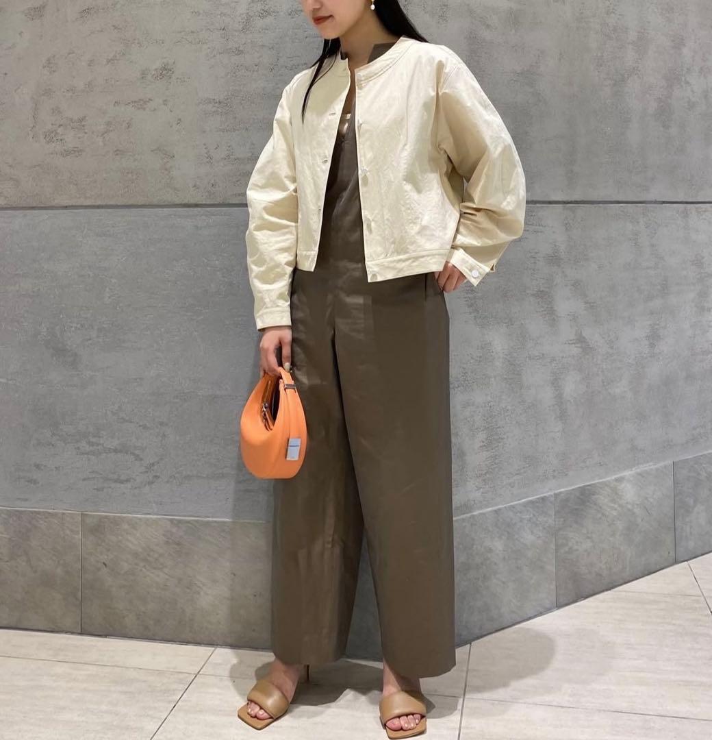 AEWEN MATOPH/シャンブレー キーネック サロペット