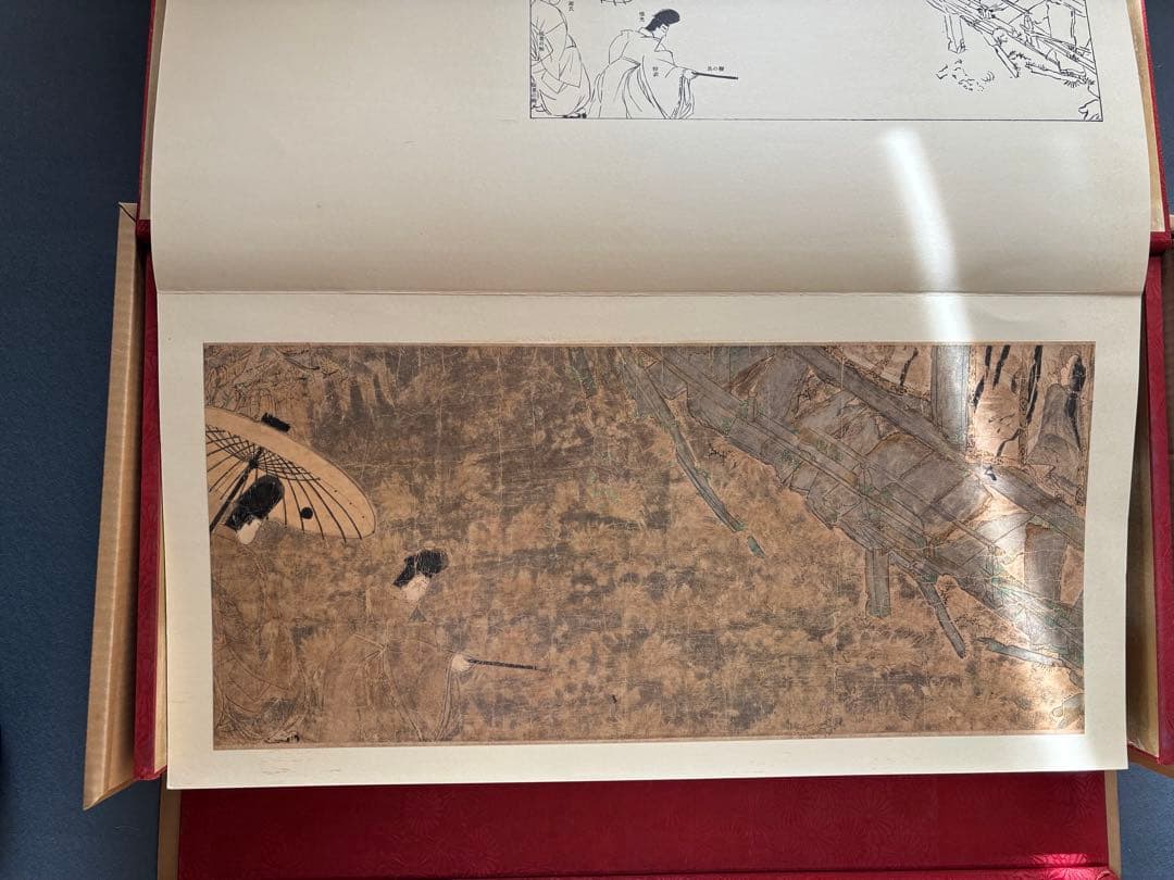 源氏物語絵巻　講談社　 大型本　58詞(詞と絵)