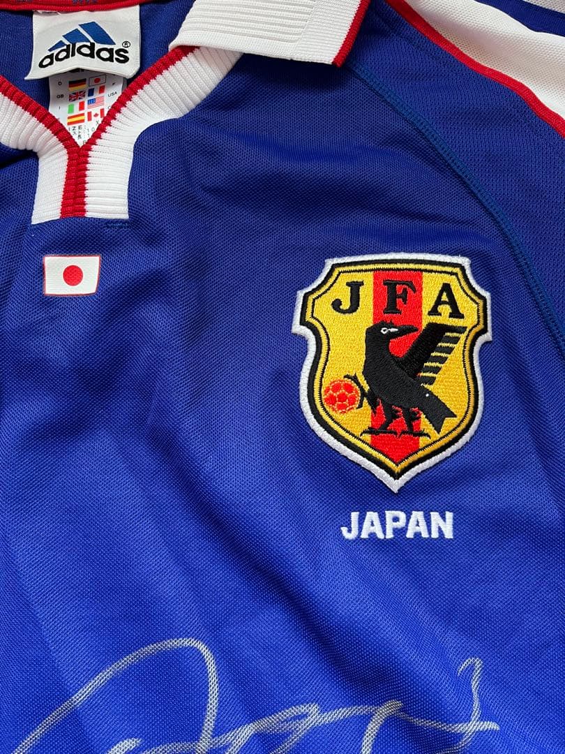 サッカー 日本代表 オーセンティックユニフォーム　松田直樹選手サイン入り